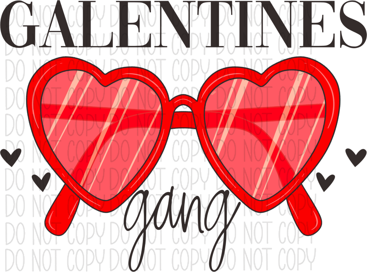 Galentines Gang Glasses Dtf Transfer Rtp Transfers