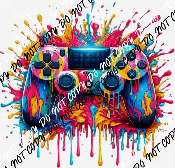 Game Controller with Color Splash DTF Transfer - We Print U Press DTF Transfers