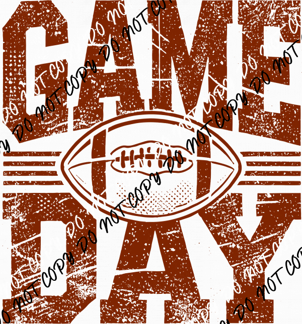 Game Day Football DTF Transfer - We Print U Press DTF Transfers