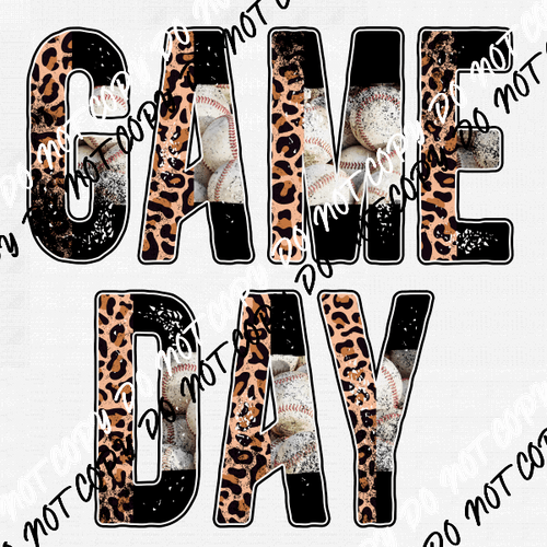 Game Day Grunge Baseball DTF Transfer - We Print U Press DTF Transfers