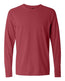 Garment - Dyed Heavyweight Long Sleeve T-Shirt - Crimson - We Print U Press DTF Transfers