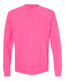 Garment - Dyed Heavyweight Long Sleeve T-Shirt - Neon Pink - We Print U Press DTF Transfers