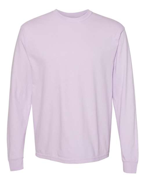 Garment - Dyed Heavyweight Long Sleeve T-Shirt - Orchid - We Print U Press DTF Transfers