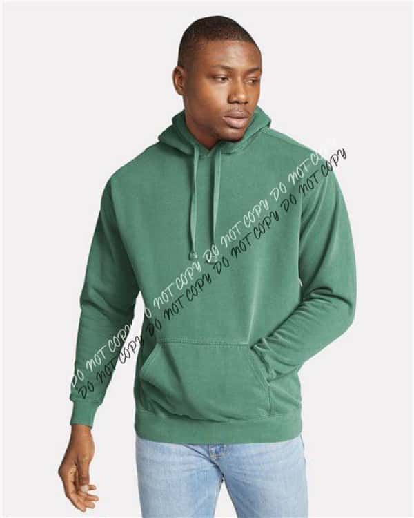 Garment - Dyed Hooded Sweatshirt - We Print U Press DTF Transfers