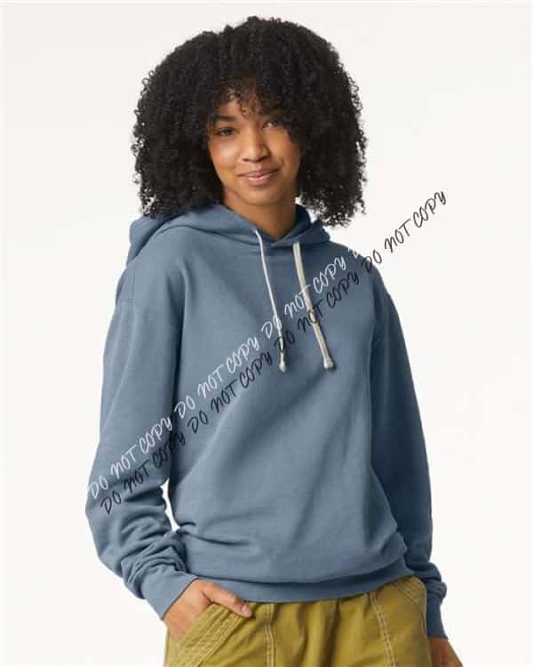 Garment - Dyed Lightweight Fleece Hooded Sweatshirt - We Print U Press DTF Transfers