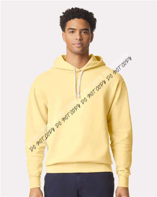 Garment - Dyed Lightweight Fleece Hooded Sweatshirt - We Print U Press DTF Transfers