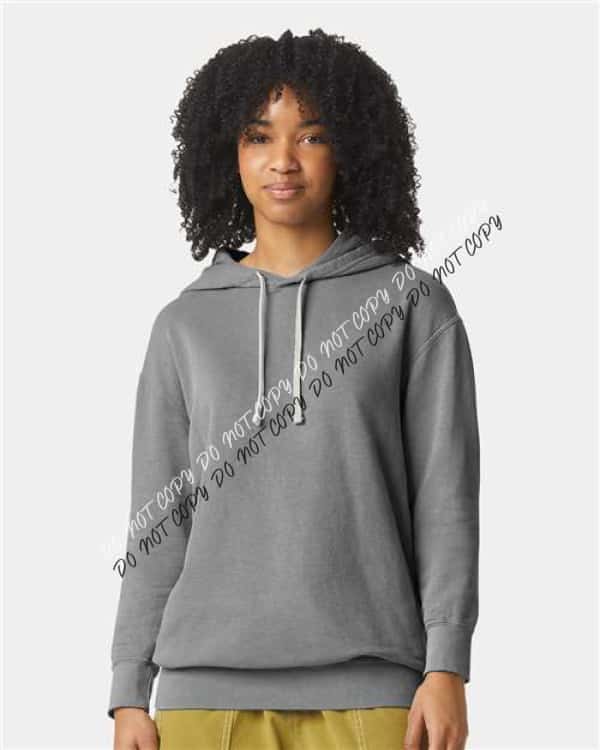 Garment - Dyed Lightweight Fleece Hooded Sweatshirt - We Print U Press DTF Transfers