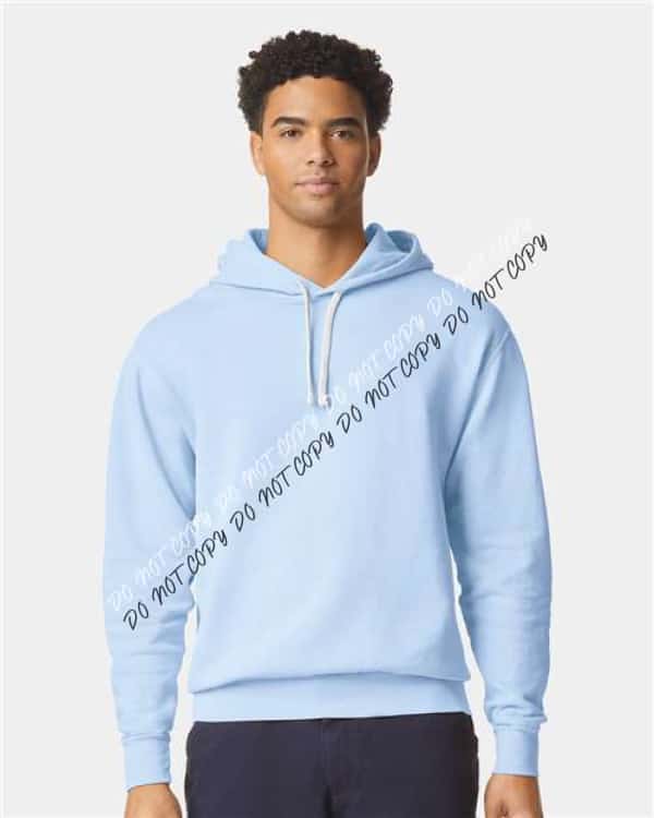 Garment - Dyed Lightweight Fleece Hooded Sweatshirt - We Print U Press DTF Transfers