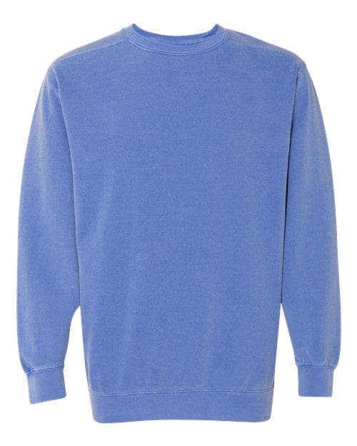 Garment - Dyed Sweatshirt - Flo Blue - We Print U Press DTF Transfers