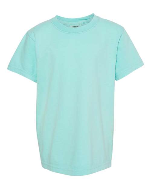 Garment - Dyed Youth Heavyweight T-Shirt - Chalky Mint - We Print U Press DTF Transfers