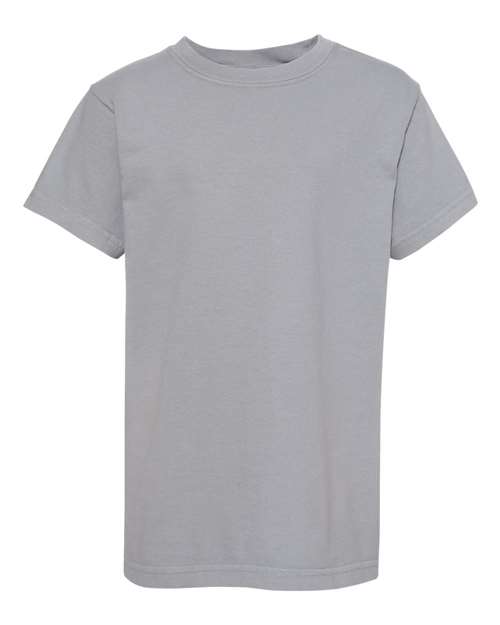 Garment - Dyed Youth Heavyweight T-Shirt - Granite - We Print U Press DTF Transfers