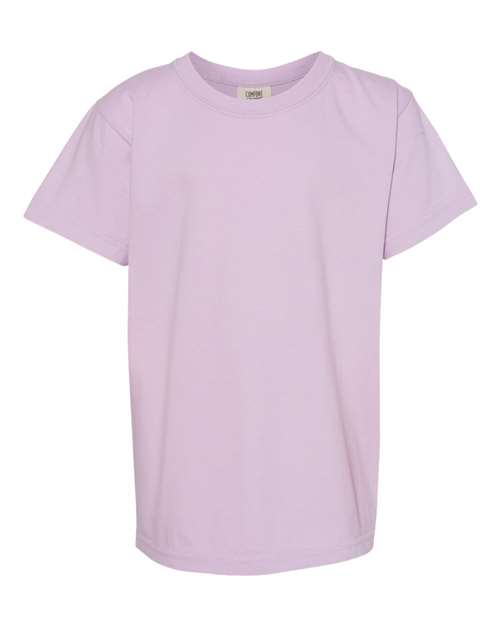 Garment - Dyed Youth Heavyweight T-Shirt - Orchid - We Print U Press DTF Transfers