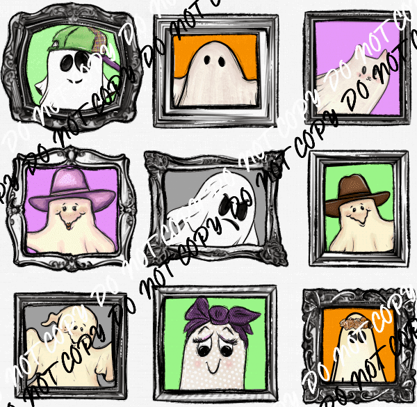 Ghost Family Photos DTF Transfer - We Print U Press DTF Transfers