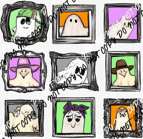 Ghost Family Photos DTF Transfer - We Print U Press DTF Transfers