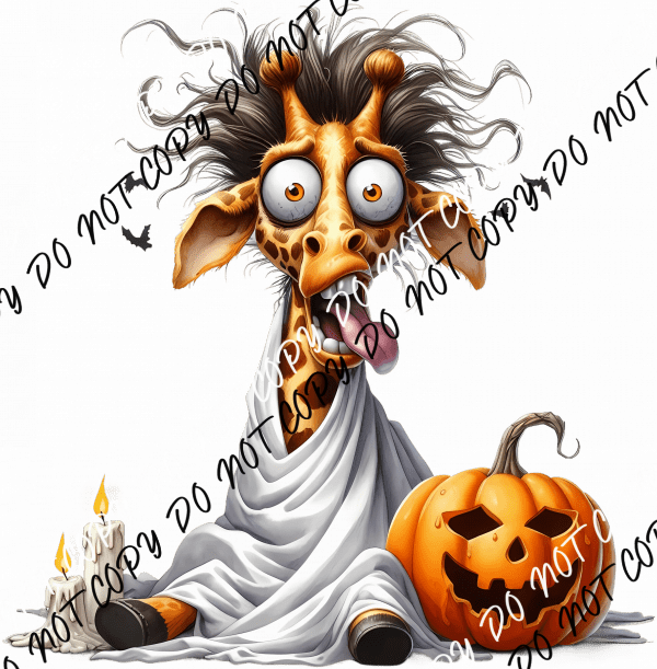 Ghosted Giraffe DTF Transfer - We Print U Press DTF Transfers