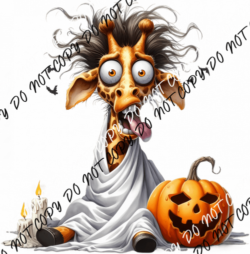 Ghosted Giraffe DTF Transfer - We Print U Press DTF Transfers