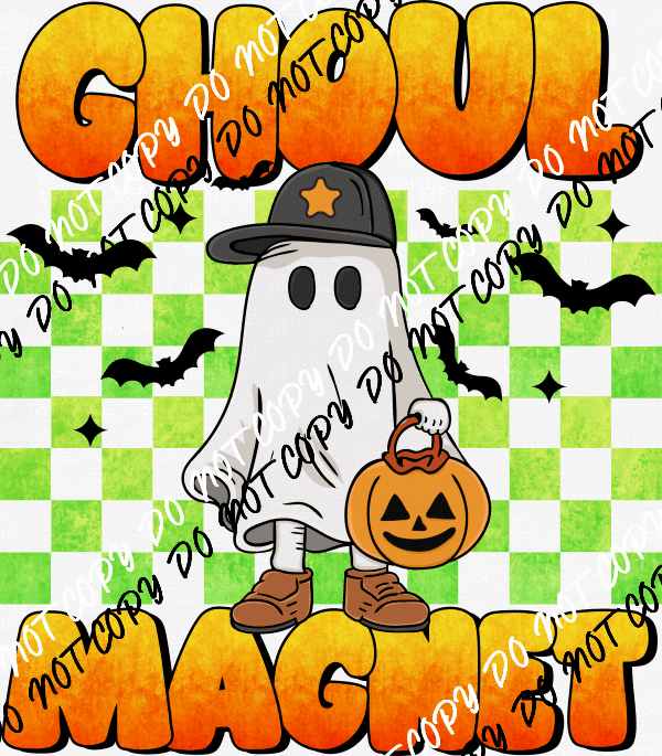 Ghoul Magnet Ghost DTF Transfer - We Print U Press DTF Transfers