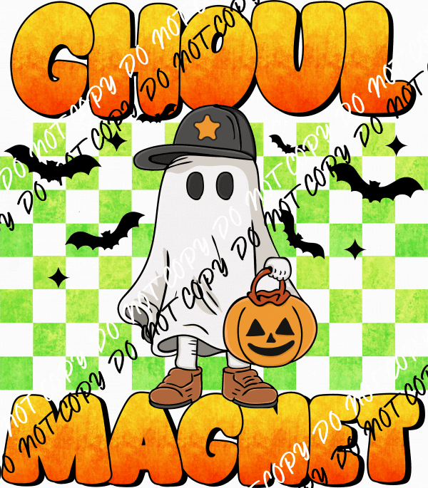 Ghoul Magnet Ghost DTF Transfer - We Print U Press DTF Transfers