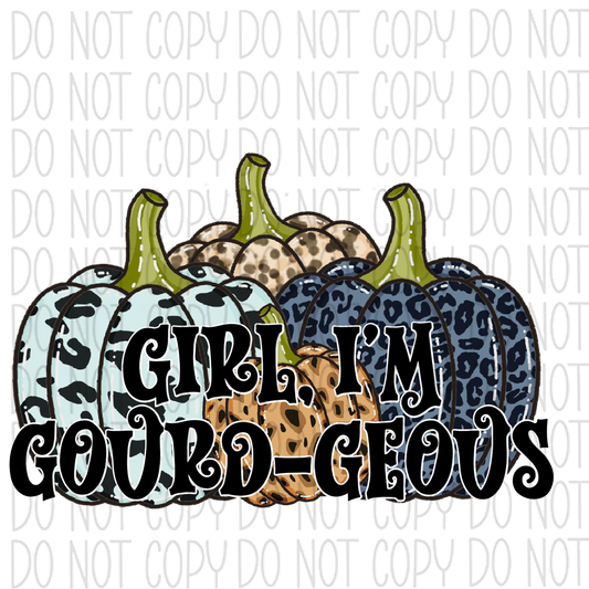 Girl Im Gourd-Geous Pumpkins Dtf Transfer Rtp Transfers