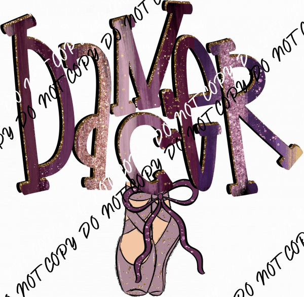 Glitter Dancer Ballerina DTF Transfer - We Print U Press DTF Transfers