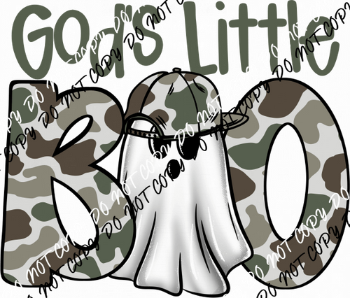 God's Little Boo Camo DTF Transfer - We Print U Press DTF Transfers