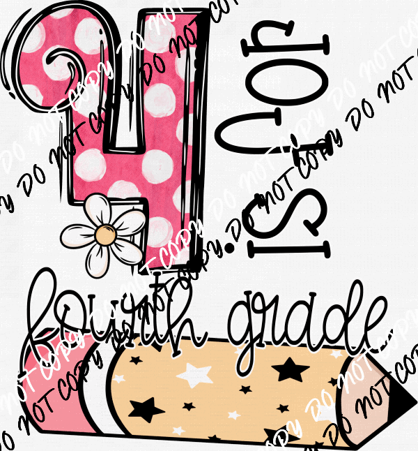 Grade 1 - 5 Pink Polka Dot DTF Transfer (See Grade Options) - We Print U Press DTF Transfers