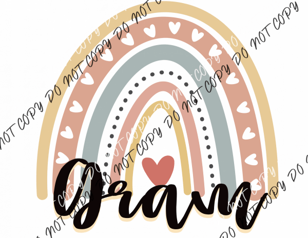 Gram Rainbow DTF Transfer - We Print U Press DTF Transfers