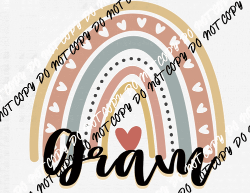 Gram Rainbow DTF Transfer - We Print U Press DTF Transfers