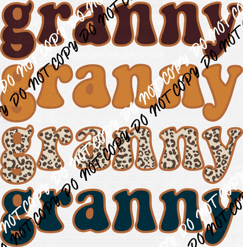 Granny Leopard DTF Transfer - We Print U Press DTF Transfers