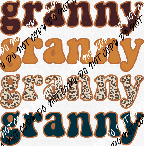 Granny Leopard DTF Transfer - We Print U Press DTF Transfers