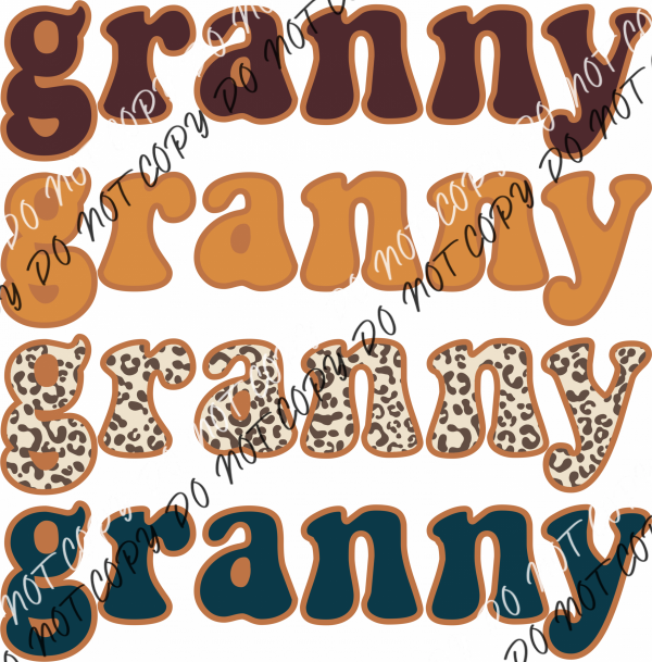 Granny Leopard Dtf Transfer Rtp Transfers