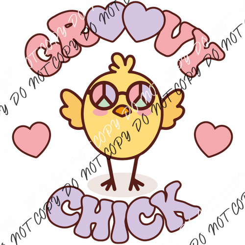 Groovy Chick Dtf Transfer