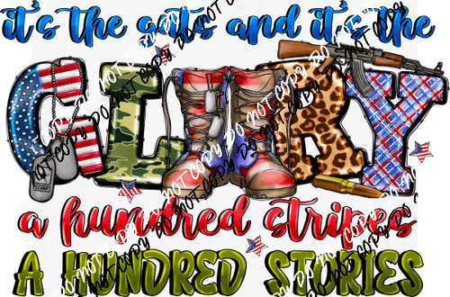 Guts and Glory DTF Transfer - We Print U Press DTF Transfers