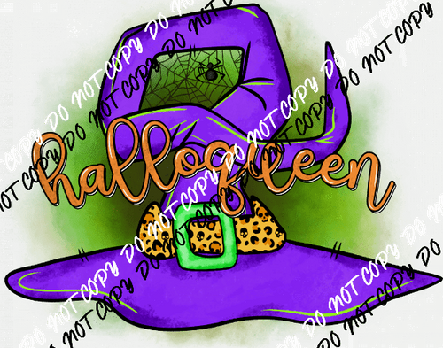 Halloqueen Witch Hat DTF Transfer - We Print U Press DTF Transfers
