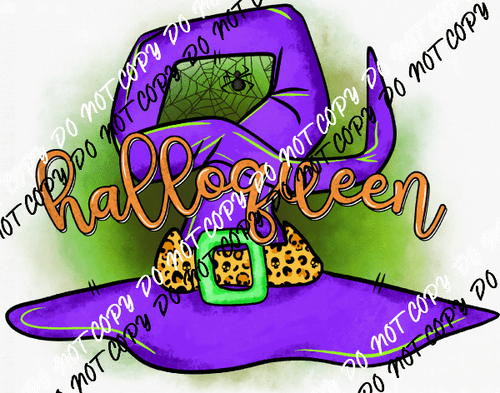 Halloqueen Witch Hat DTF Transfer - We Print U Press DTF Transfers