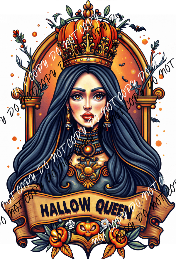 Hallow Queen DTF Transfer - We Print U Press DTF Transfers