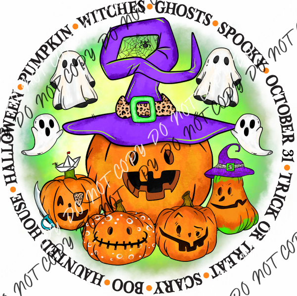 Halloween Definition Pumpkins And Ghosts Dtf Transfer Rtp Transfers