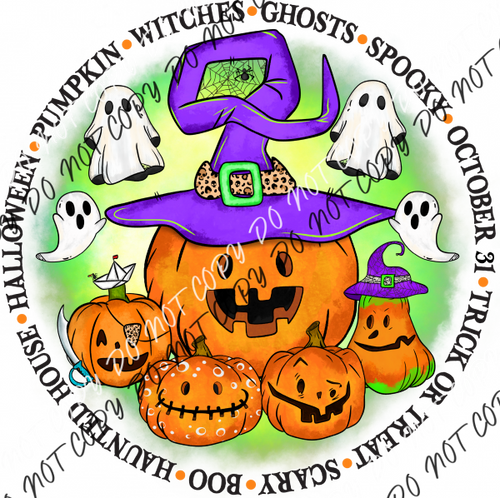 Halloween Definition Pumpkins And Ghosts Dtf Transfer Rtp Transfers