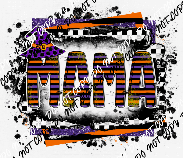 Halloween Mama DTF Transfer - We Print U Press DTF Transfers