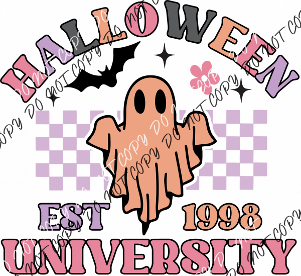 Halloween University Ghost Dtf Transfer Rtp Transfers