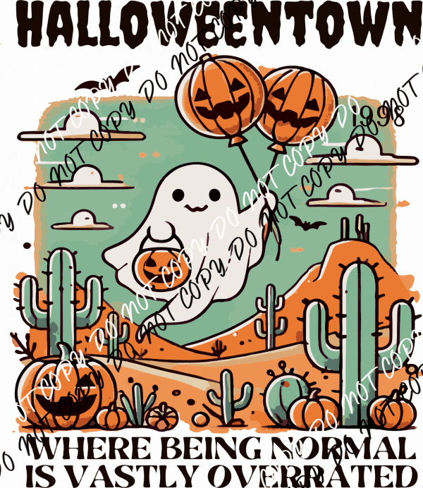 Halloweentown Ghost DTF Transfer - We Print U Press DTF Transfers