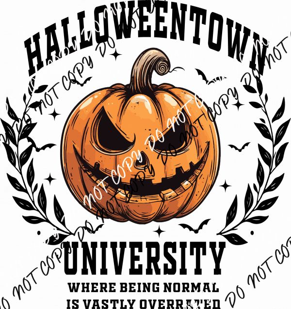 Halloweentown University Jack O Lantern DTF Transfer - We Print U Press DTF Transfers