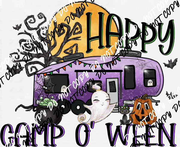 Happy Camp O' Ween DTF Transfer - We Print U Press DTF Transfers