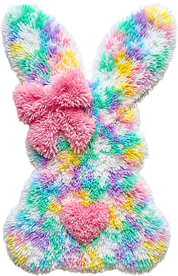 Yarn Crochet Happy Easter Hip Hop DTF Transfer RTP DTF Transfers