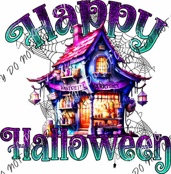 Happy Halloween Spooky Shop Dtf Transfer Rtp Transfers