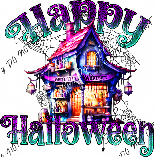 Happy Halloween Spooky Shop Dtf Transfer Rtp Transfers