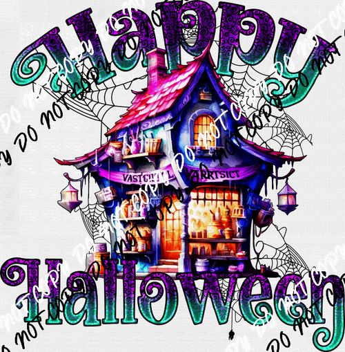 Happy Halloween Spooky Shop DTF Transfer - We Print U Press DTF Transfers