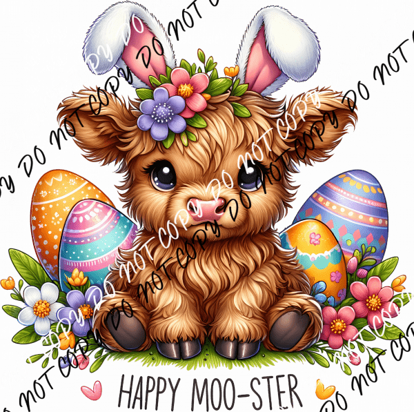 Happy Moo - ster DTF Transfer - We Print U Press DTF Transfers