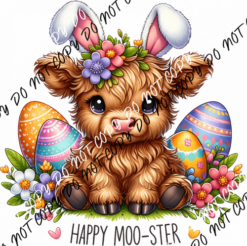 Happy Moo - ster DTF Transfer - We Print U Press DTF Transfers