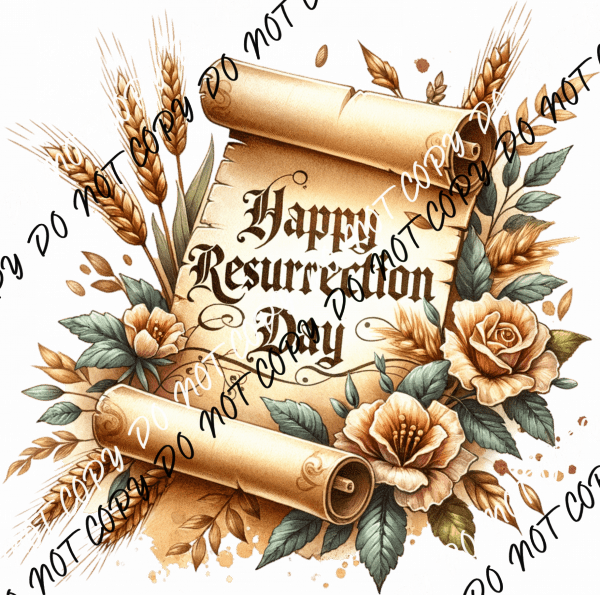 Happy Resurrection Day DTF Transfer - We Print U Press DTF Transfers
